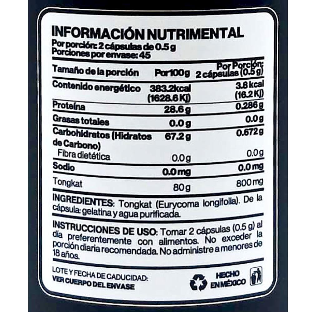 Foto 3 pulgar | Tongkat Ali Extracto Snatural 90 Cápsulas