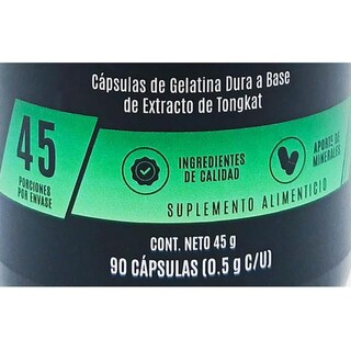 Foto 3 | Tongkat Ali Extracto Snatural 90 Cápsulas