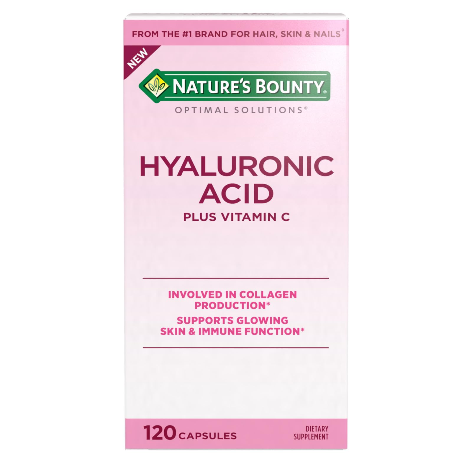 Foto 2 pulgar | Suplemento Ácido Hialurónico de Nature's Bounty Optimal Solutions 120 Cápsulas - Venta Internacional