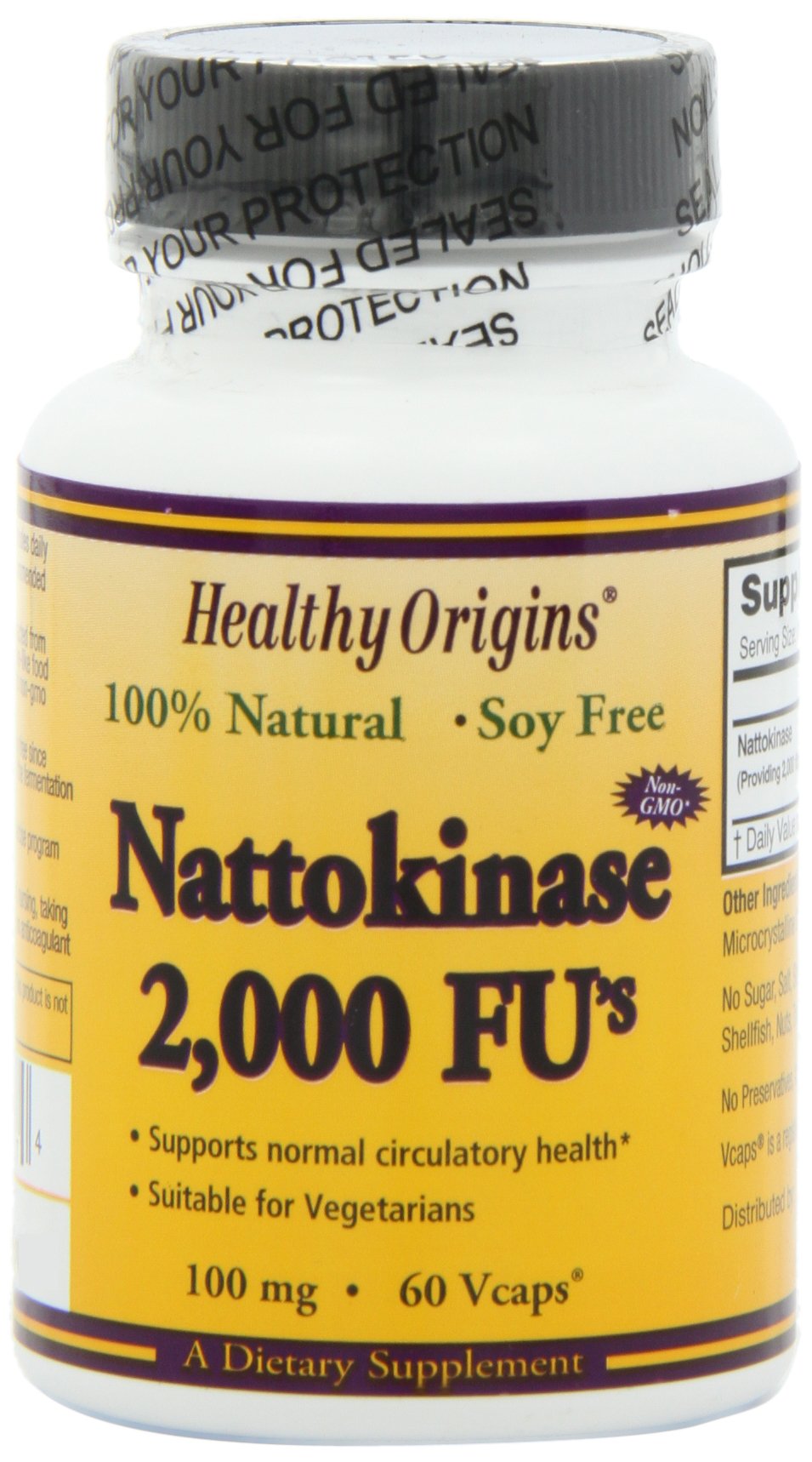 Foto 2 pulgar | Suplemento De Nattokinasa De 2000 Fu De Healthy Origins 100 Mg 60 Unidades - Venta Internacional