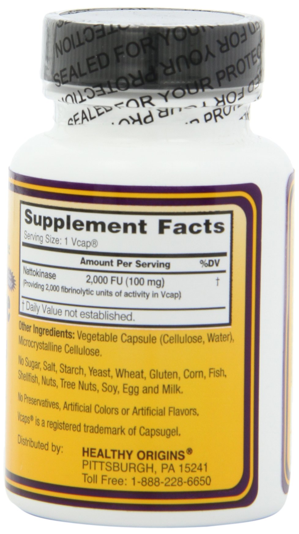 Foto 4 pulgar | Suplemento De Nattokinasa De 2000 Fu De Healthy Origins 100 Mg 60 Unidades - Venta Internacional