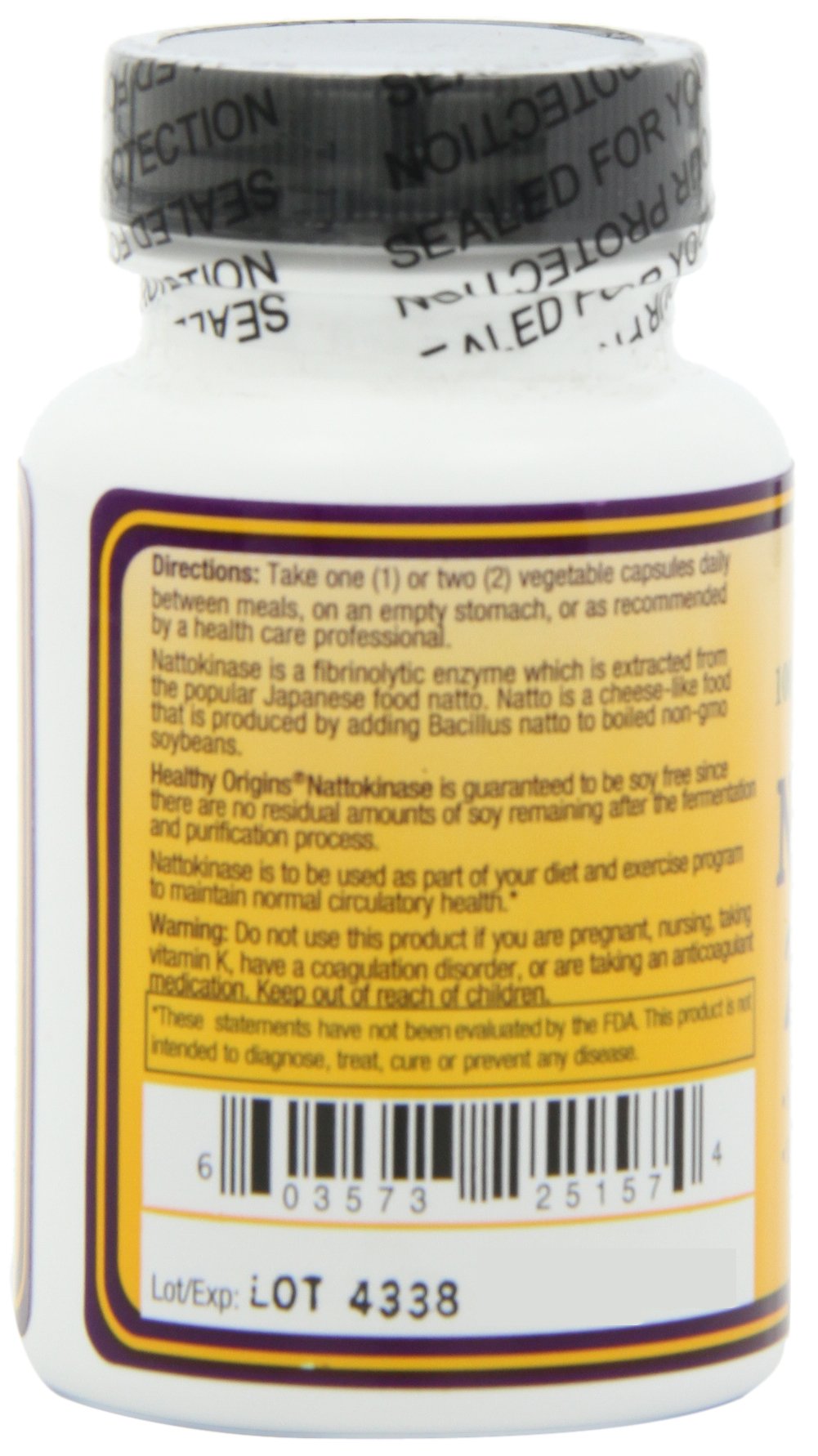 Foto 5 | Suplemento De Nattokinasa De 2000 Fu De Healthy Origins 100 Mg 60 Unidades - Venta Internacional
