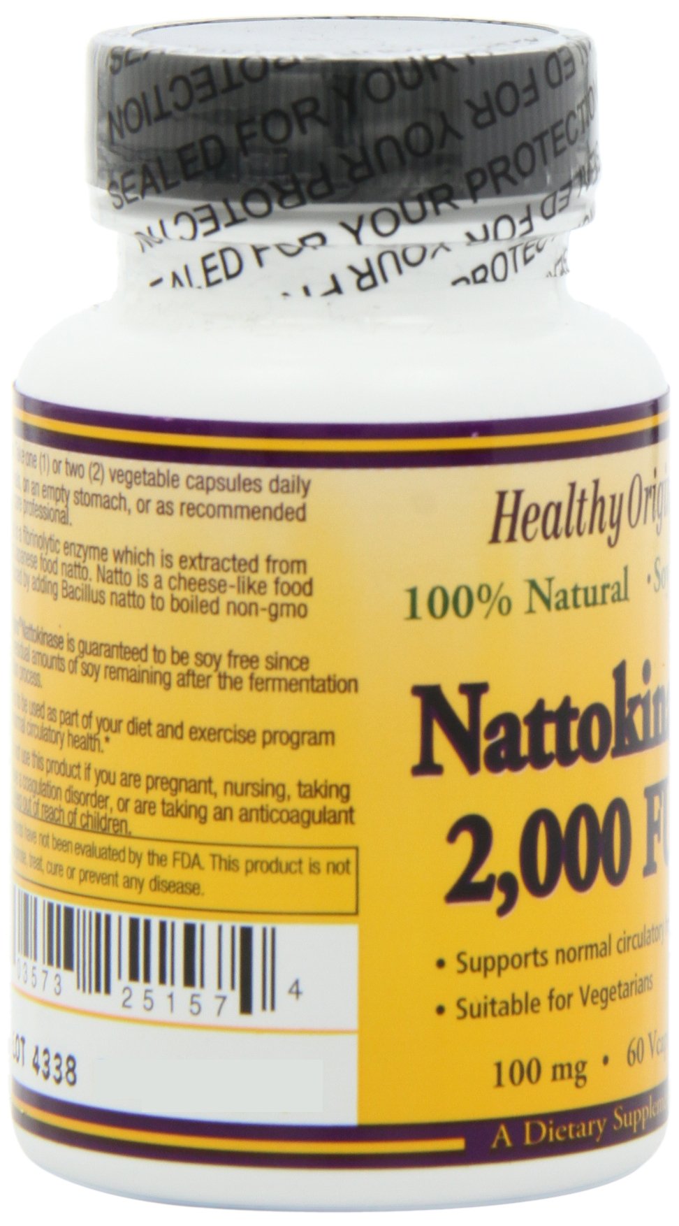 Foto 6 | Suplemento De Nattokinasa De 2000 Fu De Healthy Origins 100 Mg 60 Unidades - Venta Internacional
