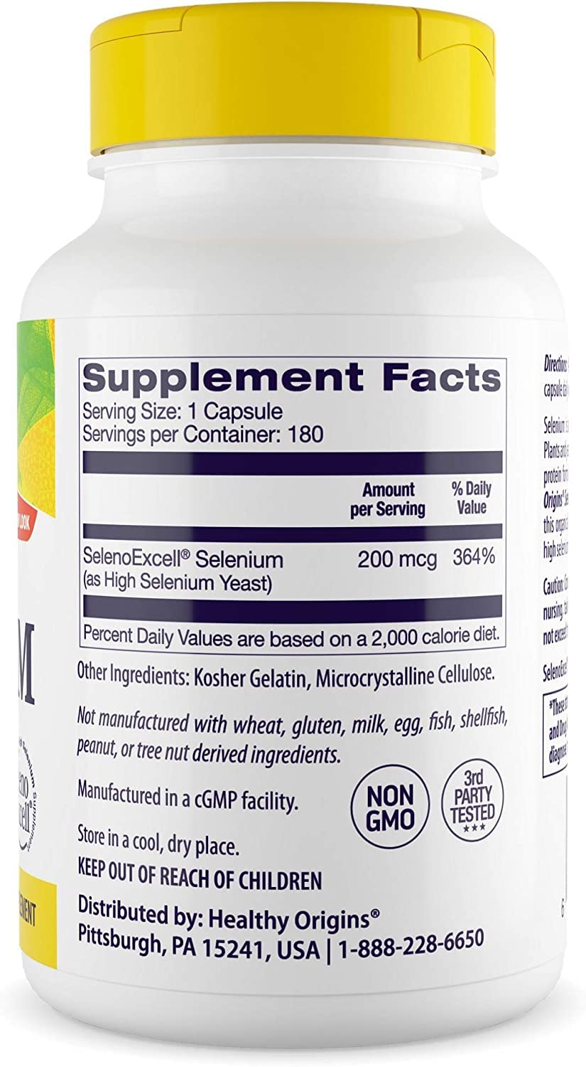 Foto 3 pulgar | Suplemento De Selenio Healthy Origins Seleno Excell 200 Mcg - Venta Internacional