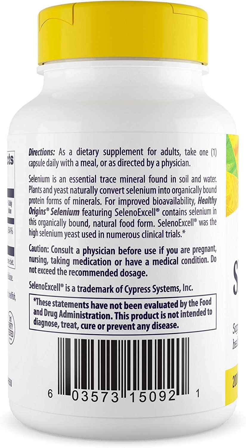 Foto 4 pulgar | Suplemento De Selenio Healthy Origins Seleno Excell 200 Mcg - Venta Internacional