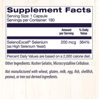 Foto 4 | Suplemento De Selenio Healthy Origins Seleno Excell 200 Mcg - Venta Internacional