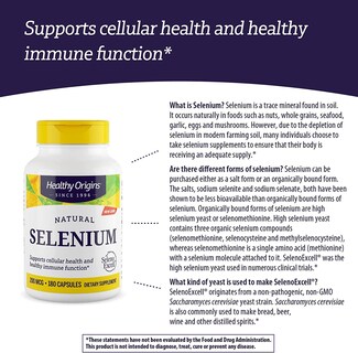 Foto 6 | Suplemento De Selenio Healthy Origins Seleno Excell 200 Mcg - Venta Internacional