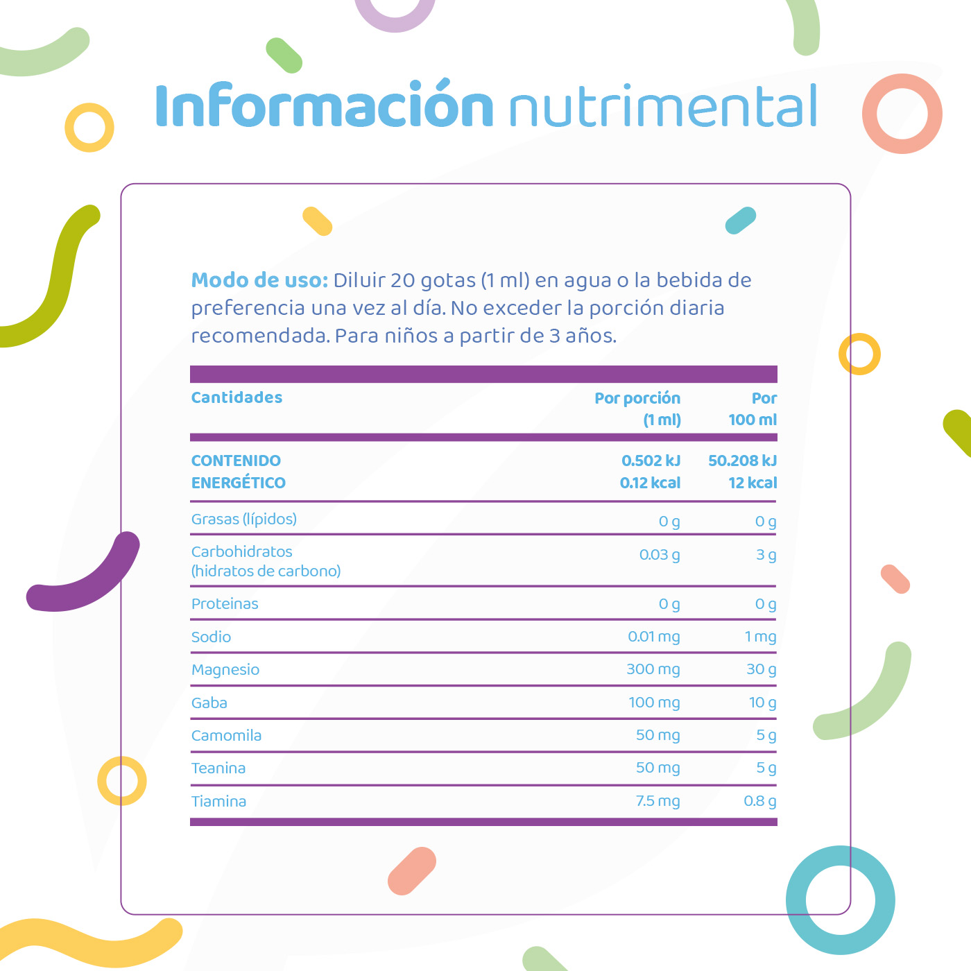 Foto 3 pulgar | Citrato De Magnesio De 60 Ml. Adicionado Con Teanina, Vitamina B1 Y Gaba Para Niños. Sabor Uva. Kids Mag. B