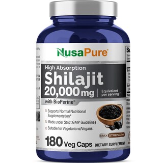 Foto 1 | Suplemento Nusapure Shilajit De 20,000 Mg, 180 Cápsulas Vegetarianas - Venta Internacional.