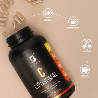 Foto 6 | Vitamina C Y Escaramujo | 240 Cápsulas | Ingredientes Naturales | C Liposomal | B Life.
