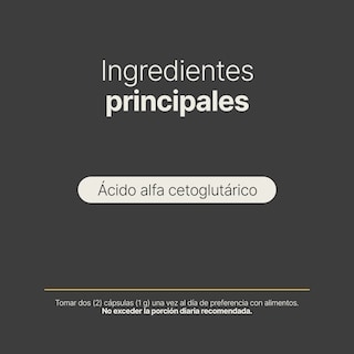 Foto 4 | Ácido Alfa Cetoglutárico para Rendimiento Deportivo y Recuperación Muscular 180 Cápsulas AKG Blend B Life