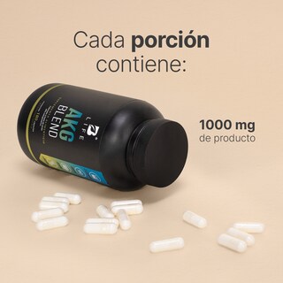 Foto 5 | Ácido Alfa Cetoglutárico para Rendimiento Deportivo y Recuperación Muscular 180 Cápsulas AKG Blend B Life