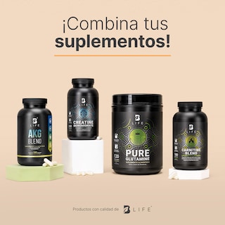 Foto 7 | Ácido Alfa Cetoglutárico para Rendimiento Deportivo y Recuperación Muscular 180 Cápsulas AKG Blend B Life