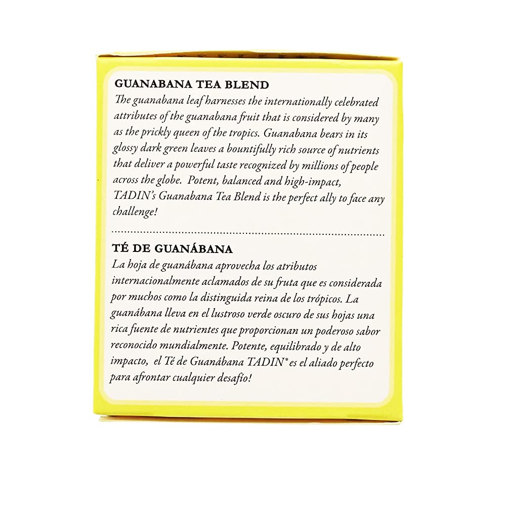 Foto 5 pulgar | Tea Tadin Herb & Tea Guanabana Blend Sin Cafeína 25 G - Venta Internacional.