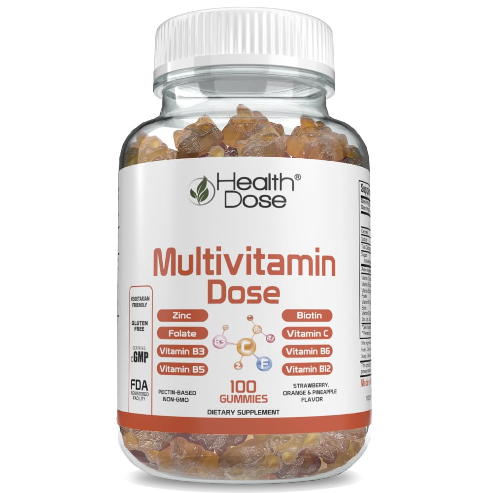 Foto 2 pulgar | Gomitas Multivitamínicas Health Dose Para Adultos 100 Unidades - Venta Internacional.
