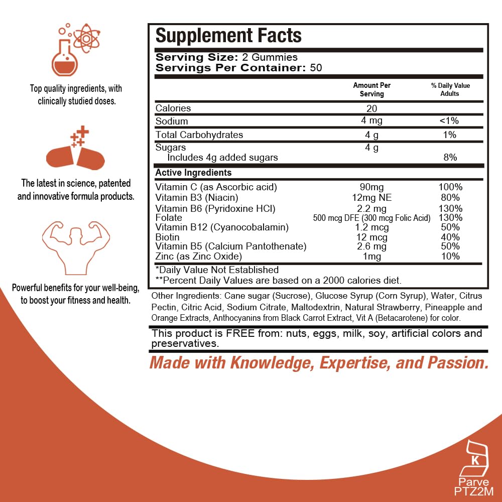 Foto 4 pulgar | Gomitas Multivitamínicas Health Dose Para Adultos 100 Unidades - Venta Internacional.