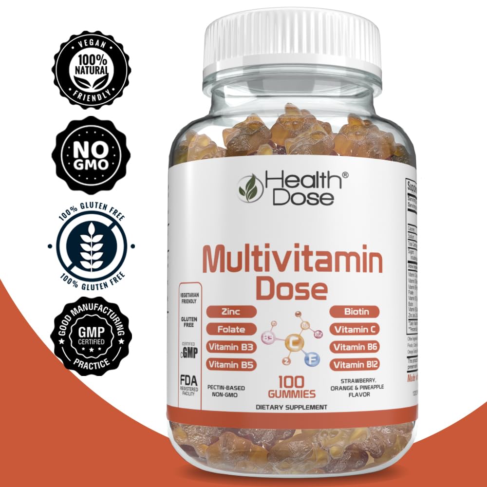 Foto 7 pulgar | Gomitas Multivitamínicas Health Dose Para Adultos 100 Unidades - Venta Internacional.