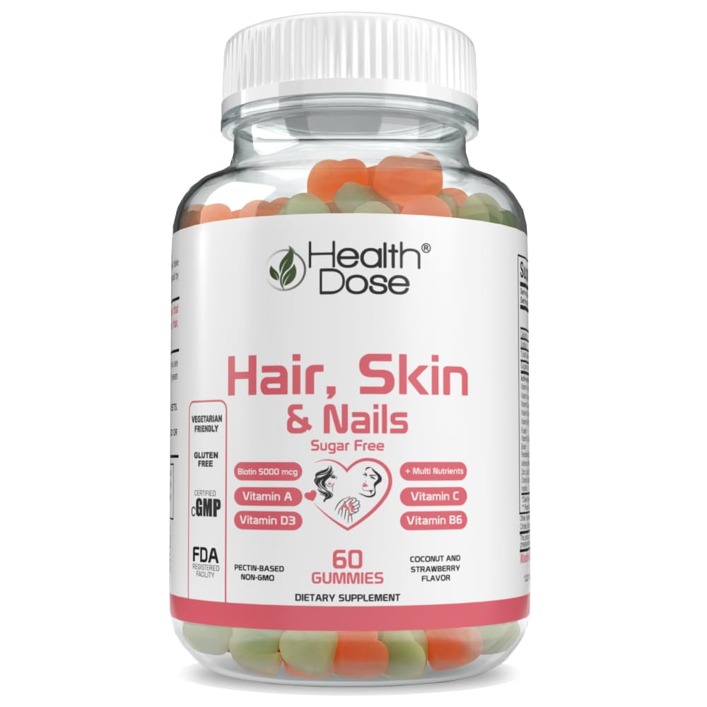 Foto 2 pulgar | Suplemento Para La Salud, Cabello, Piel Y Uñas, Biotina, 5000 Mcg, 60 Gomitas - Venta Internacional.