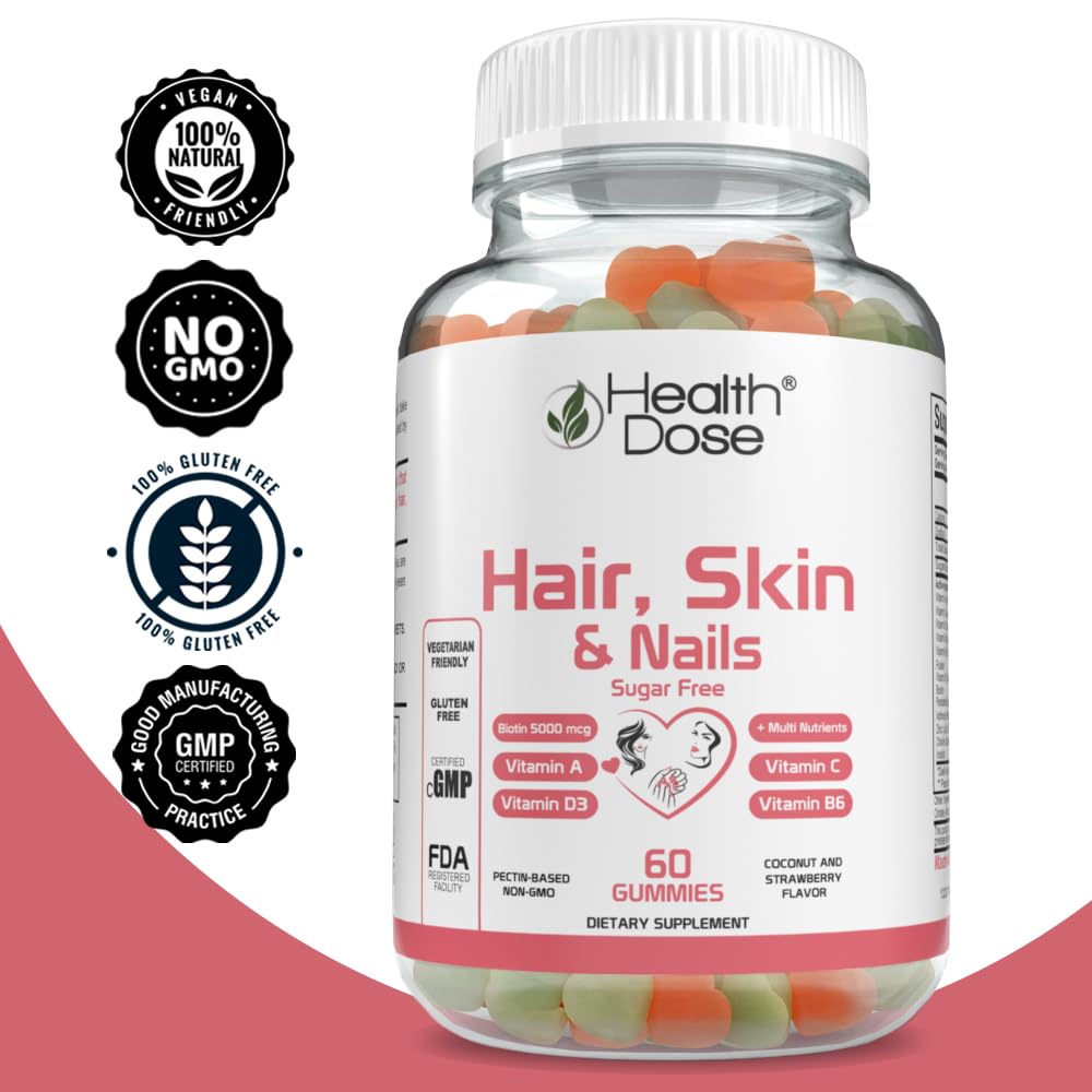 Foto 6 pulgar | Suplemento Para La Salud, Cabello, Piel Y Uñas, Biotina, 5000 Mcg, 60 Gomitas - Venta Internacional.