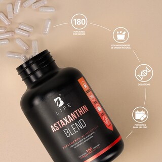 Foto 6 | Astaxantina Con Aceite Puro De Salmón Omega 3 | 180 Cápsulas | Astaxanthin Blend | B Life.