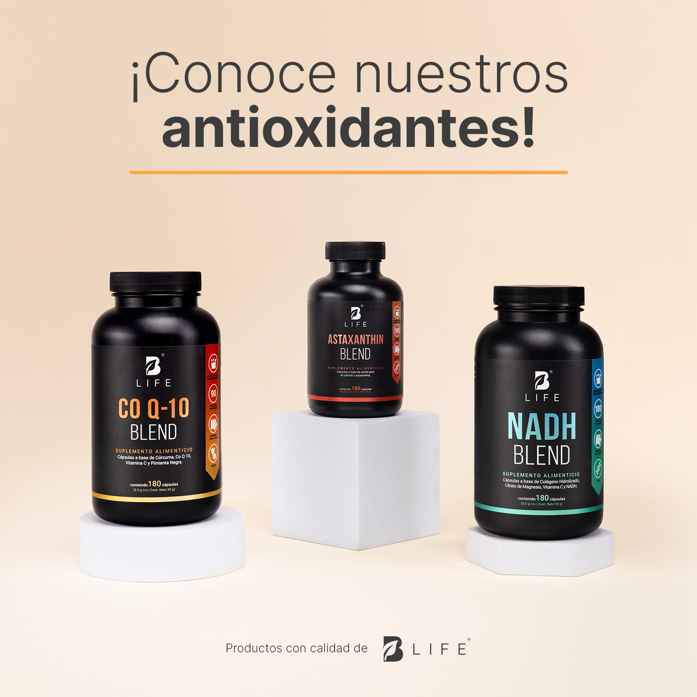 Foto 8 pulgar | Astaxantina Con Aceite Puro De Salmón Omega 3 | 180 Cápsulas | Astaxanthin Blend | B Life.