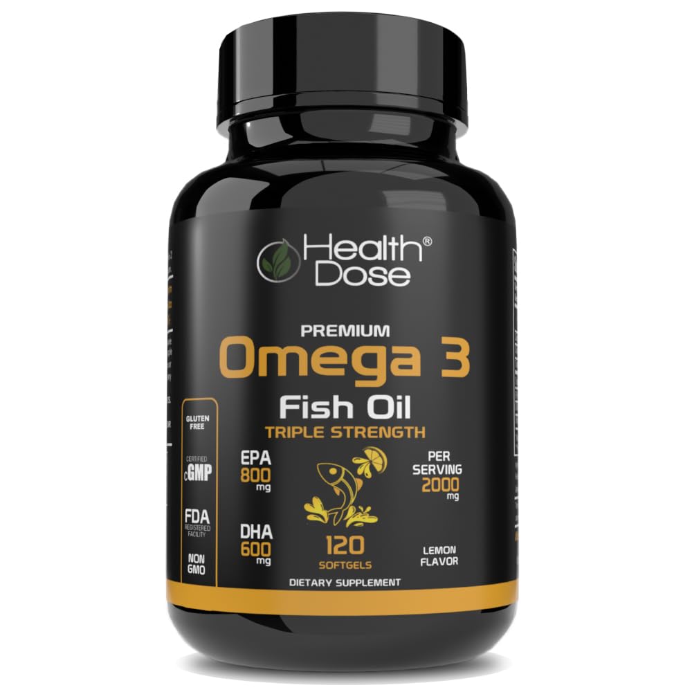 Foto 2 pulgar | Aceite De Pescado Omega 3 Premium Supplement Health Dose 120 Cápsulas Blandas - Venta Internacional.