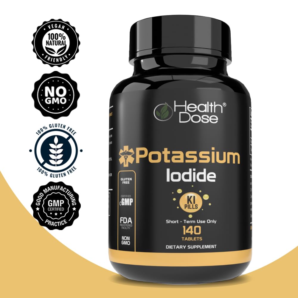 Foto 6 pulgar | Supplement Health Dose Potasio + Yoduro Ki 130 Mg 140 Tabletas - Venta Internacional.