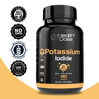 Foto 5 | Supplement Health Dose Potasio + Yoduro Ki 130 Mg 140 Tabletas - Venta Internacional.
