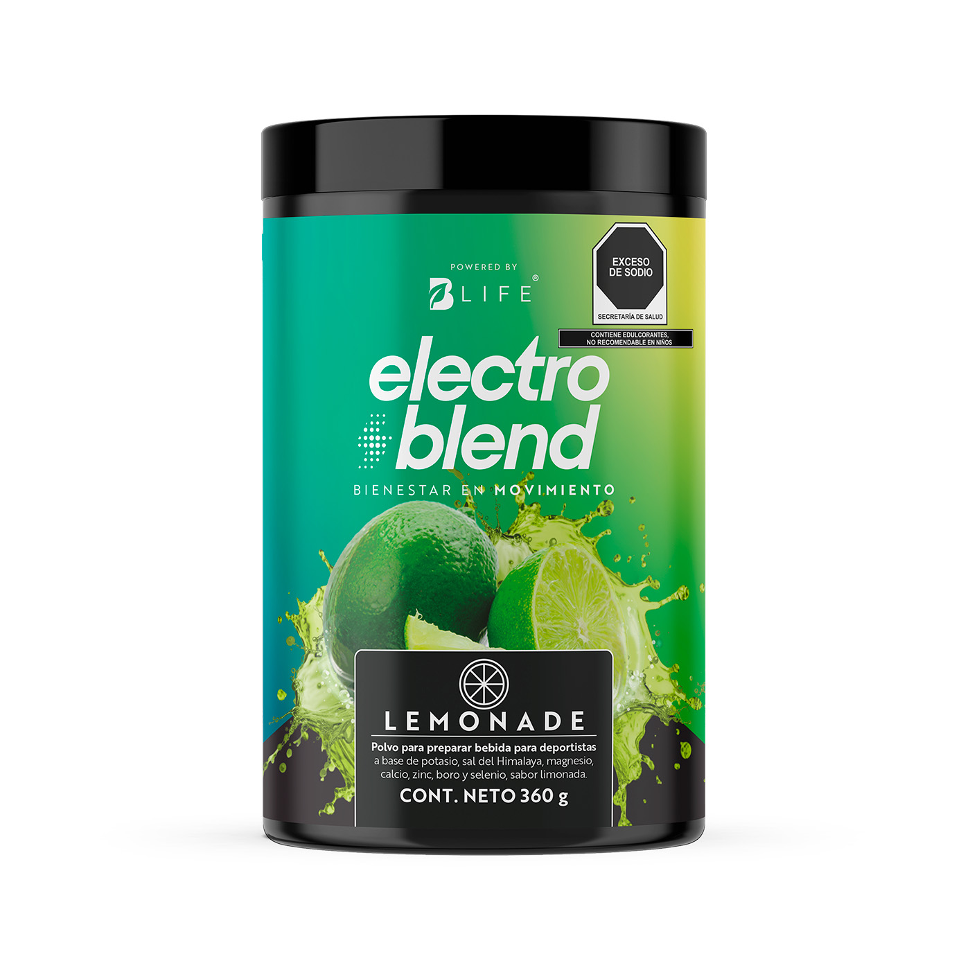 Electrolitos B Life Electroblend  en Polvo Limonada Sin Azúcar 360 G