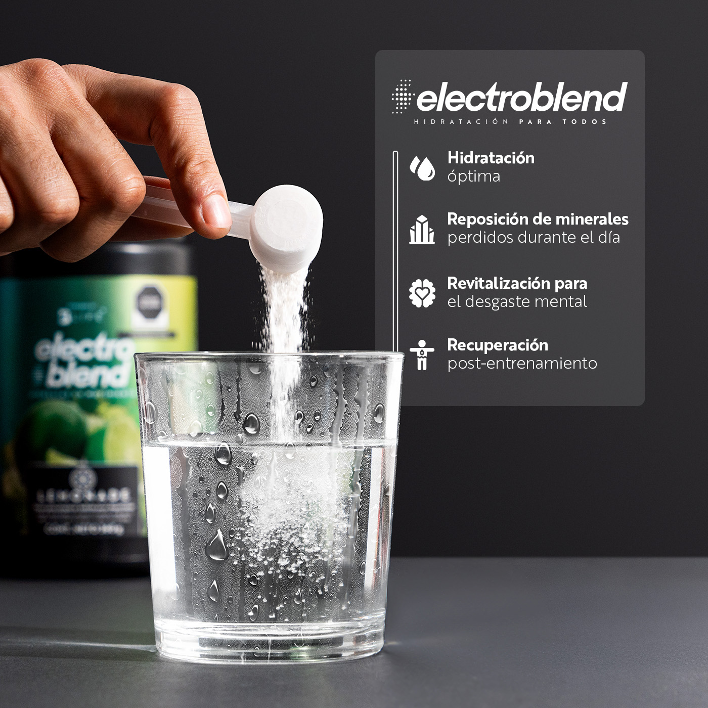 Foto 4 | Electrolitos B Life Electroblend  en Polvo Limonada Sin Azúcar 360 G