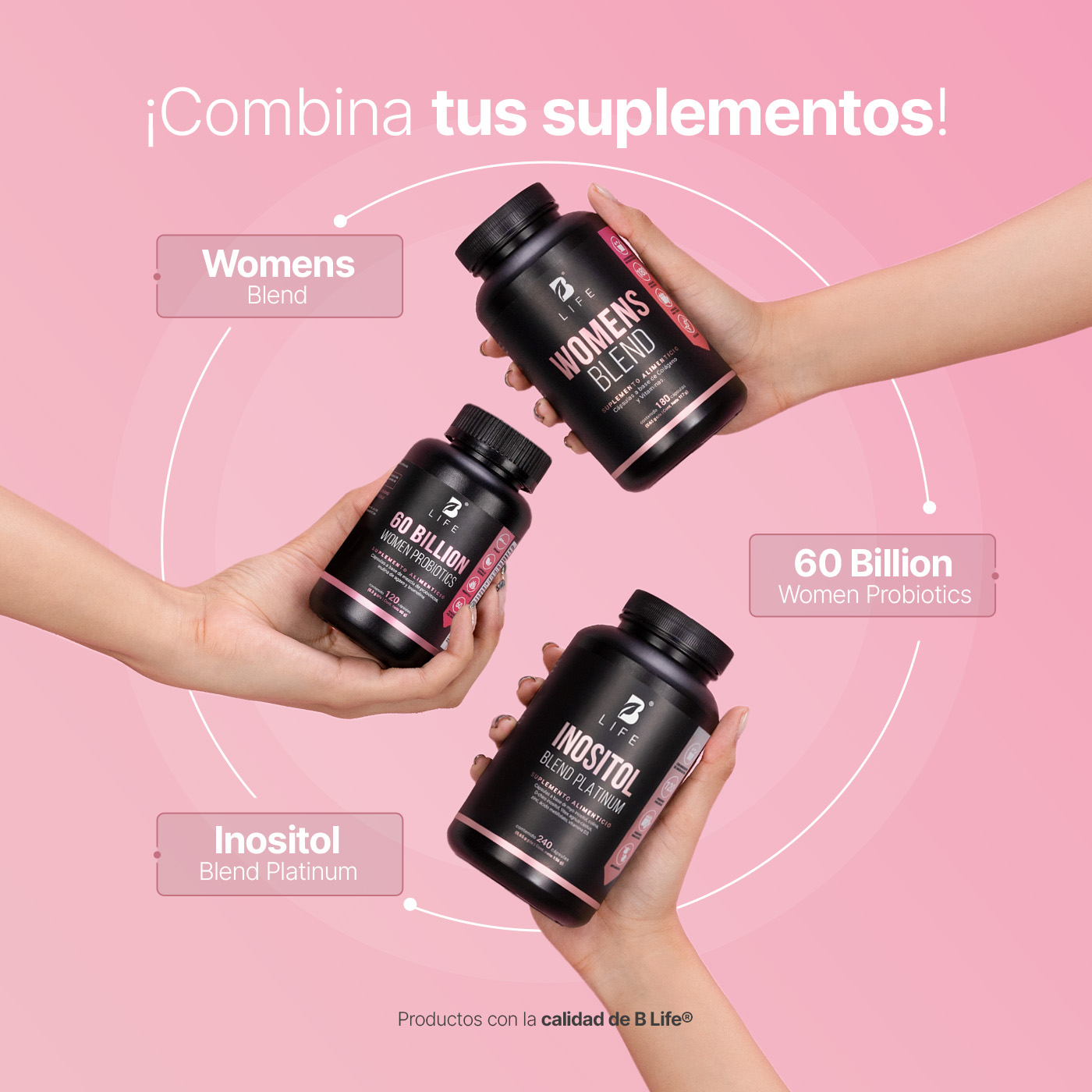 Foto 5 pulgar | 60 Billones De Probióticos Para Mujer | 120 Cápsulas | Adicionado Con Inulina De Agave | 12 Cepas | 60 Billion