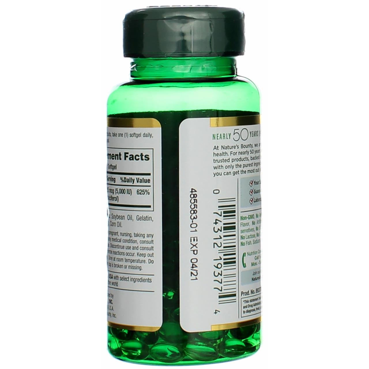Foto 6 pulgar | Suplemento Nature's Bounty D3 de 5000 Ui 150 cápsulas - Venta Internacional