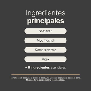 Foto 4 | Myo Inositol Y Shatavari | Adicionado Con Ñame Silvestre | 180 Cápsulas | Ferty Blend | B Life.