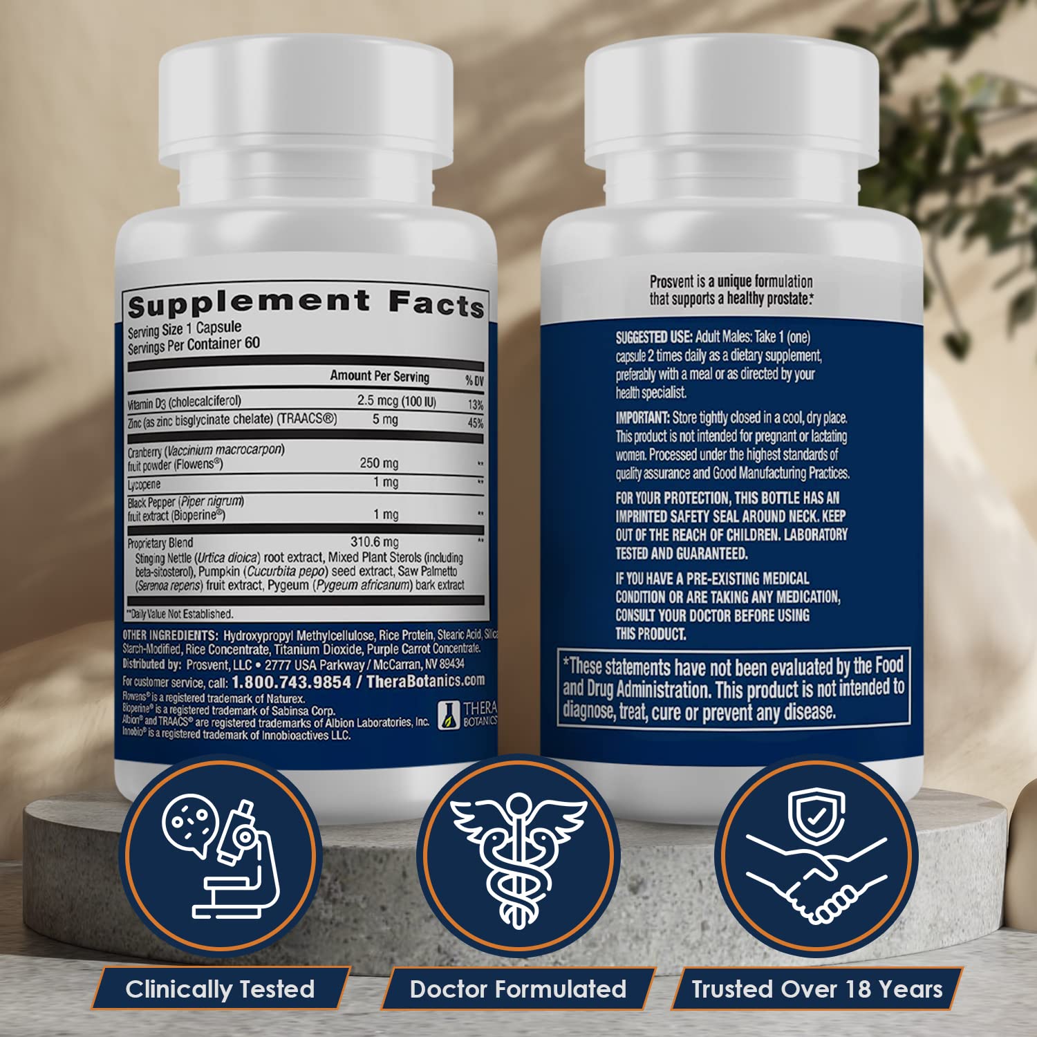 Foto 3 pulgar | Suplemento Prosvent Advanced Prostate Support Ultra De 60 Unidades - Venta Internacional.