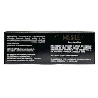 Foto 3 | Missile Horny Goat Maca Caja Con 15 Carteras Natural Health