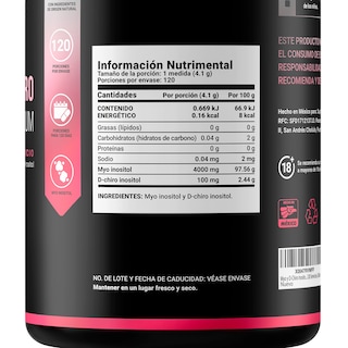 Foto 2 | Myo Y D-chiro Inositol |120 Tomas | Ratio 40:1 | 492 Gramos | Myo & D-chiro Inositol Platinum | B Life.