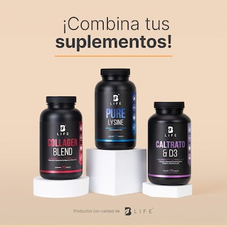 Foto 4 | Lisina Pura | 240 Cápsulas 1400 Mg Por Porción. Pure Lysine B Life.