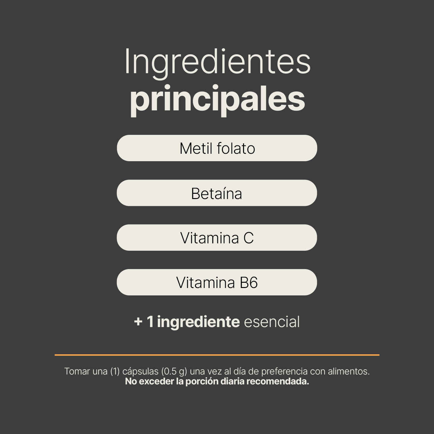 Foto 4 | Metil Folato | 180 Cápsulas | Adicionado Con Betaína, B6, B12 Y Vitamina C | Methyl Folate Blend | B Life.