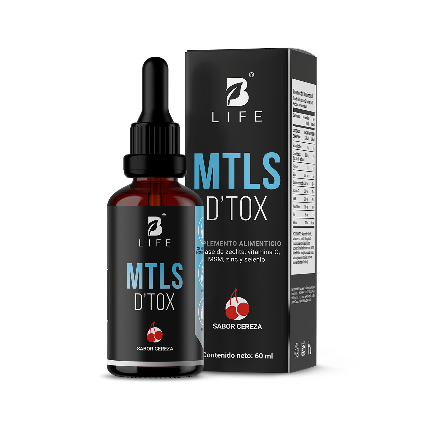 Foto 1 | Mezcla De Zeolita, Vitamina C, Msm Y Ácido Fúlvico | Gotas 60 Tomas | Desintoxicación De Metales Pesados | M