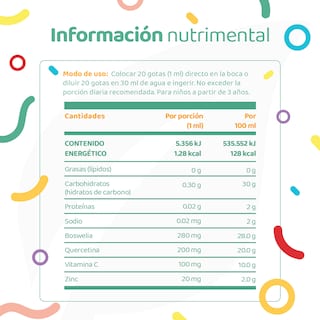 Foto 2 | Gotas de Boswelia Y Quercetina Para Niños B Life Adicionado Con Vitamina C Y Zinc | 60 Ml