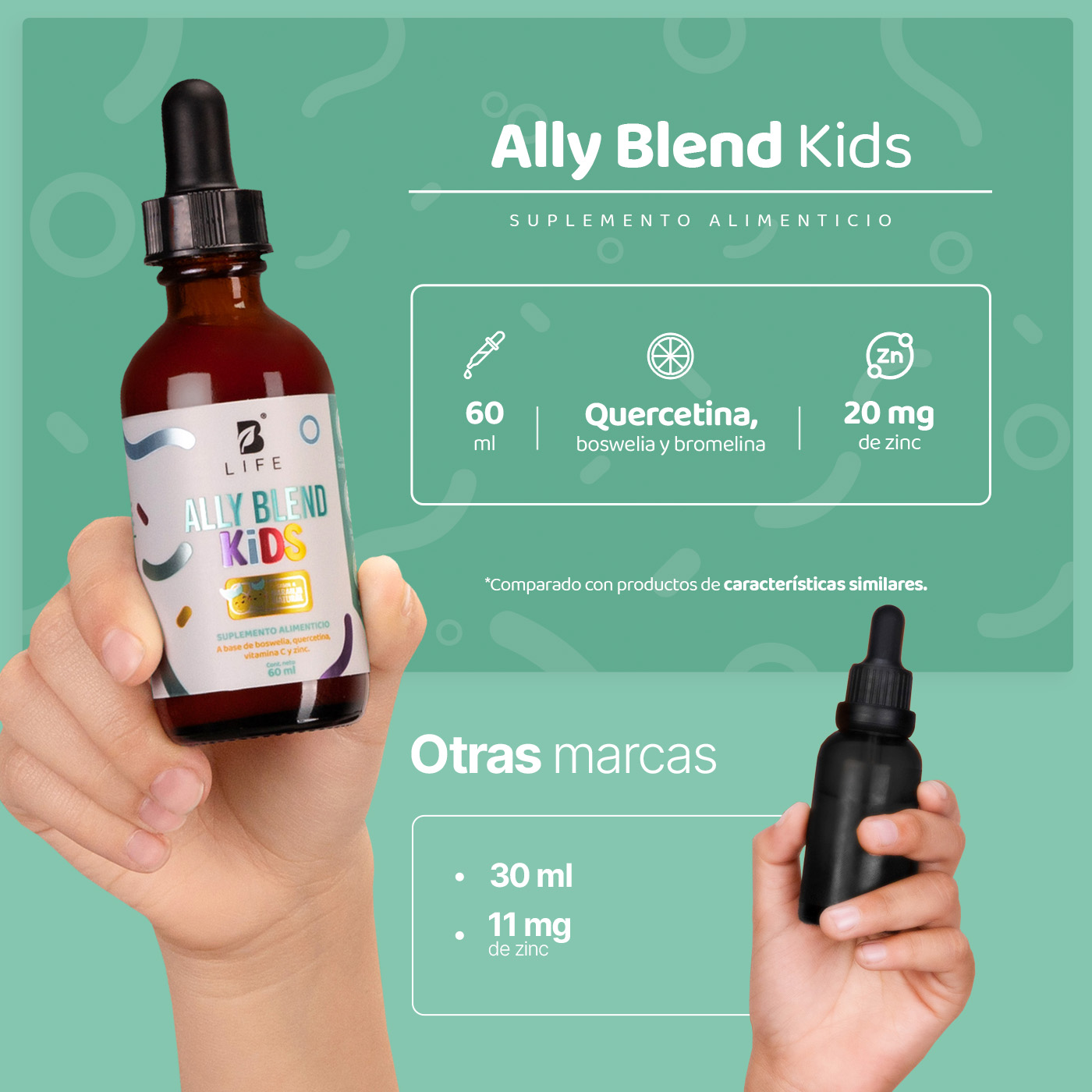 Foto 4 pulgar | Gotas de Boswelia Y Quercetina Para Niños B Life Adicionado Con Vitamina C Y Zinc | 60 Ml