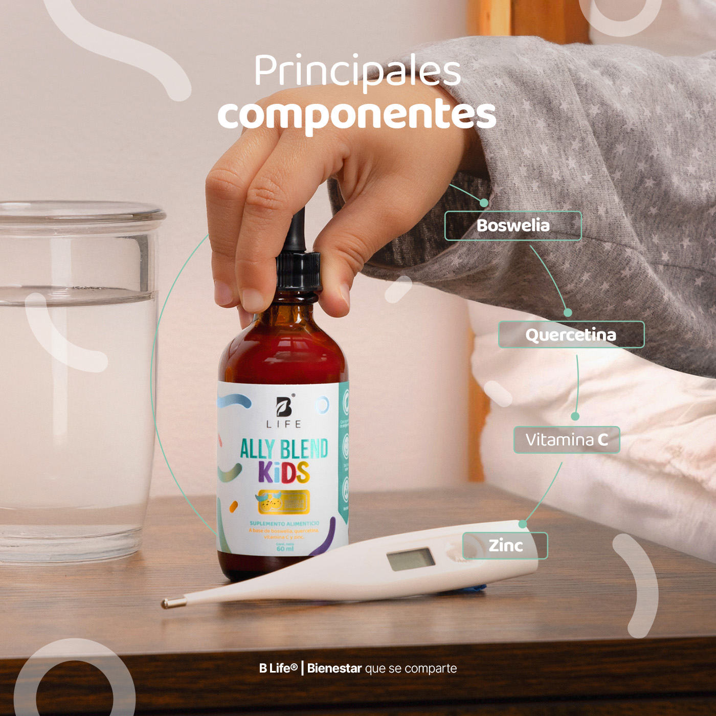Foto 5 pulgar | Gotas de Boswelia Y Quercetina Para Niños B Life Adicionado Con Vitamina C Y Zinc | 60 Ml