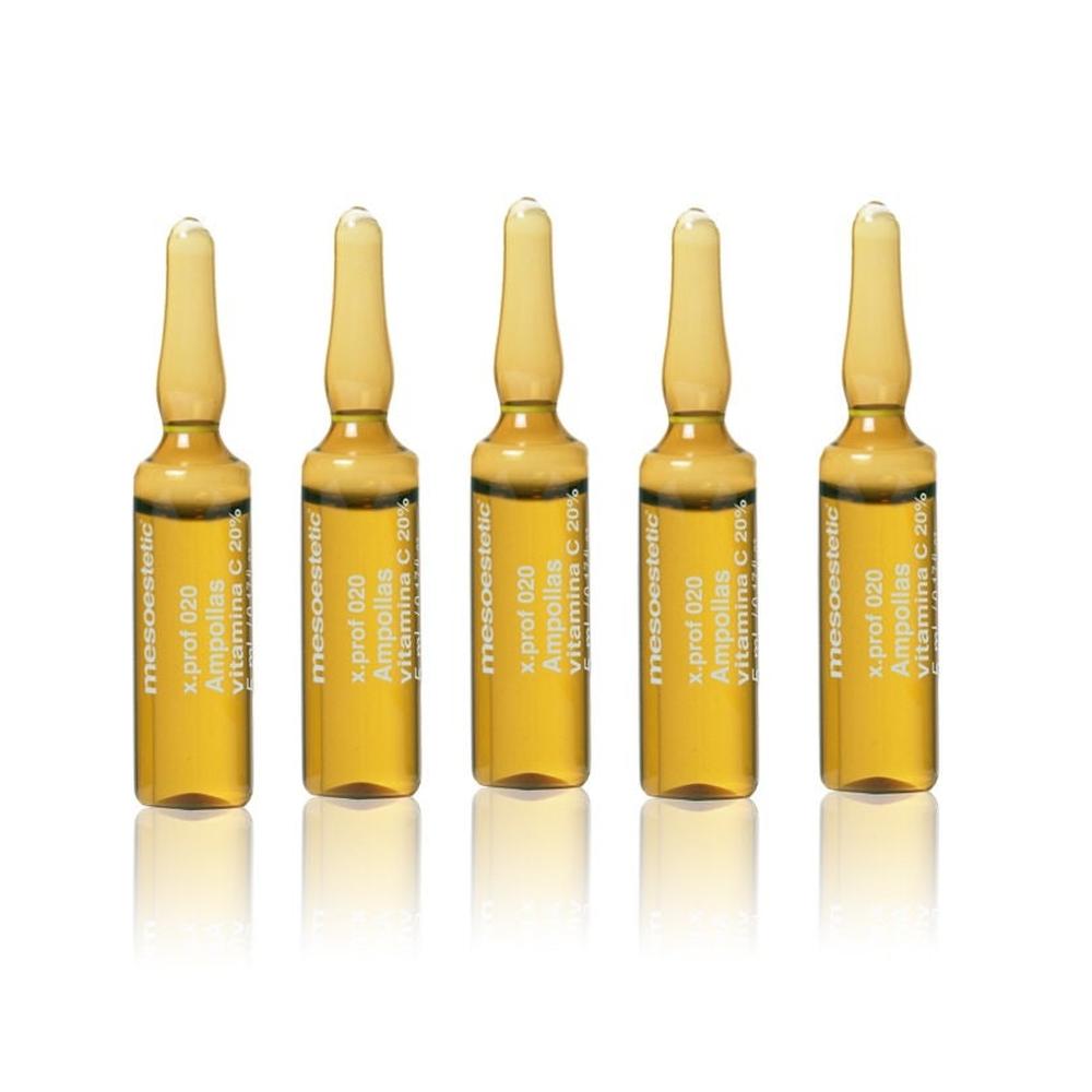 Foto 4 pulgar | Tratamiento Iluminador para Piel Mesoestetic Vitamina C en Ampolletas 20% 10 Piezas