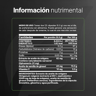 Foto 2 | Suplemento Alimenticio Aceite de Orégano B Life con Vitamina C 300 cápsulas
