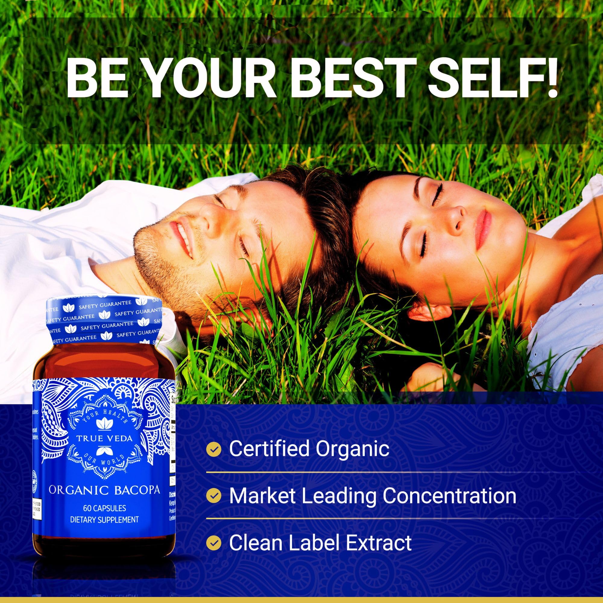 Foto 4 | Suplemento True Veda Bacopa Monnieri 20x Extract 60 Cápsulas - Venta Internacional.
