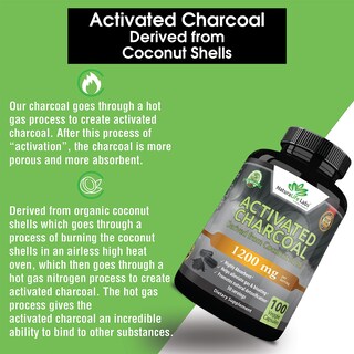 Foto 4 | Cápsulas De Carbón Activado Naturalife Labs, 1200 Mg, 100% Veganas - Venta Internacional.