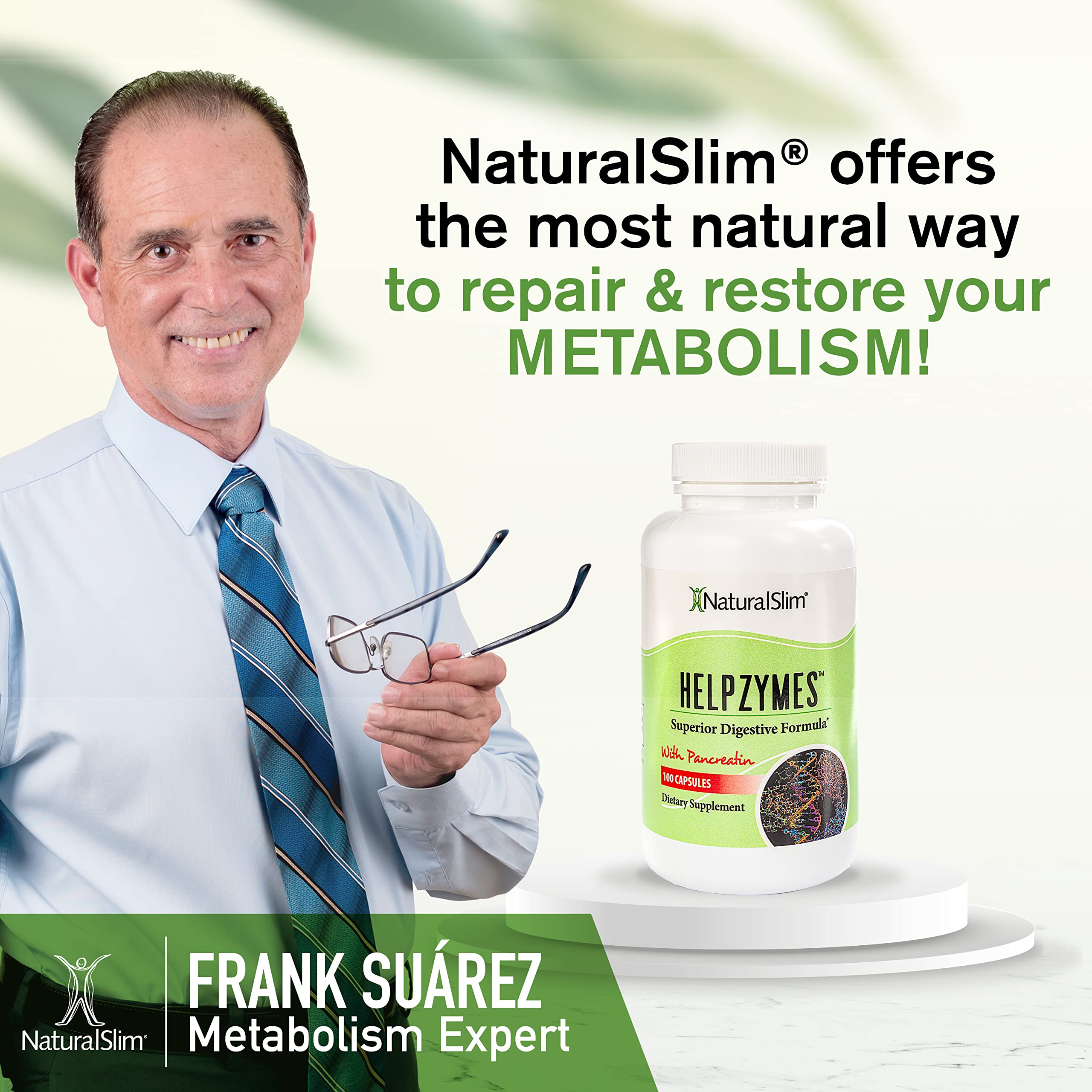 Foto 7 pulgar | Enzimas Digestivas Naturalslim Helpzymes 100 Cápsulas - Venta Internacional.