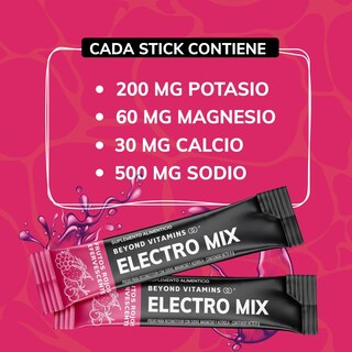 Foto 2 | Suplemento Alimenticio Beyond Vitamins Electrolitos Sin Azúcar En Polvo Frutos Rojos Efervescente 20 Sticks