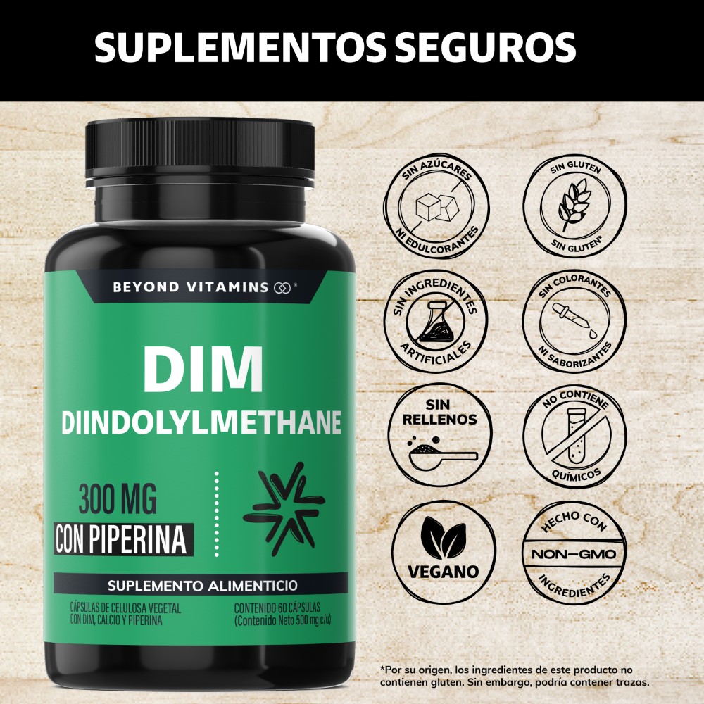 Foto 3 pulgar | Suplemento Alimenticio Beyond Vitamins Diindolilmetano Avanzado Con Piperina 60 Cápsulas