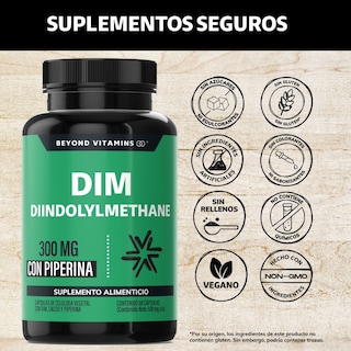 Foto 2 | Suplemento Alimenticio Beyond Vitamins Diindolilmetano Avanzado Con Piperina 60 Cápsulas